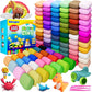 IxiaoYoo 100 Colors Air Dry Clay Non Toxic Super Soft Crafting Material