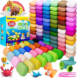 IxiaoYoo 100 Colors Air Dry Clay Non Toxic Super Soft Crafting Material