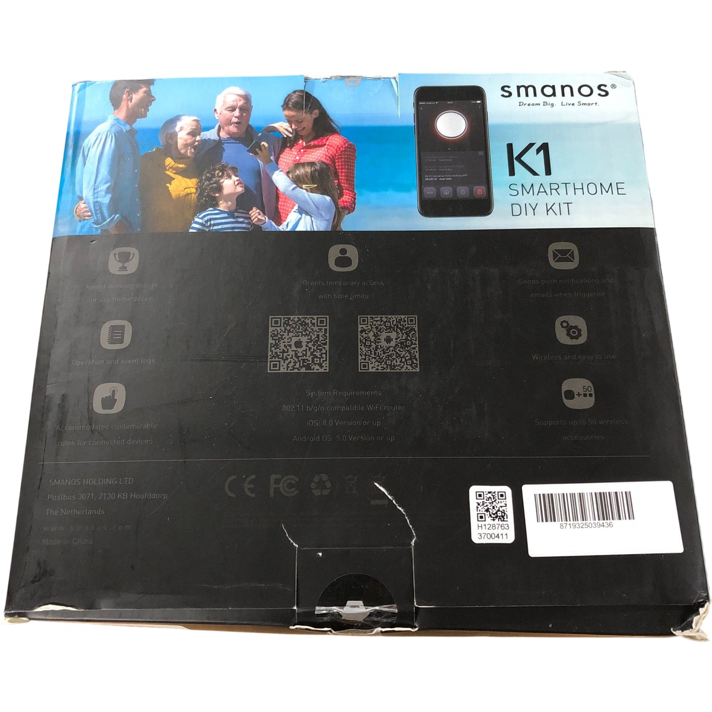 Smanos K1 Smarthome DIY Kit Smart Hub Wireless Security System