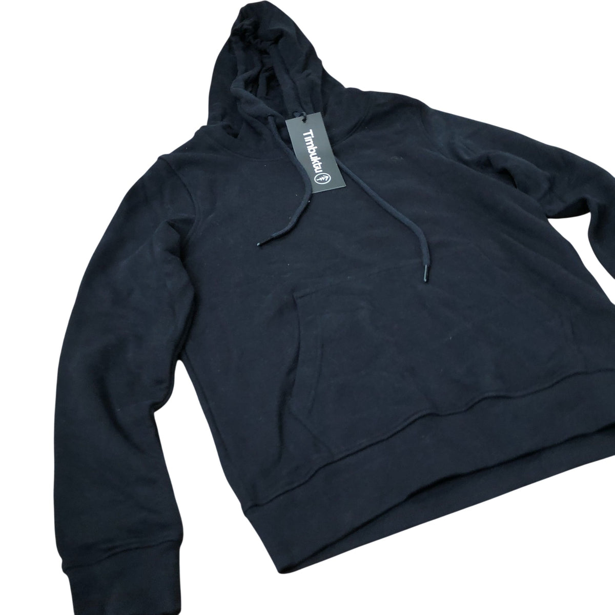 Timbuktu Classic Hoodie CLSS002 Women's Black Cotton Pullover Small