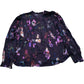 Baukjen Sabrina Printed Blouse Plum Watercolour Floral Size 16