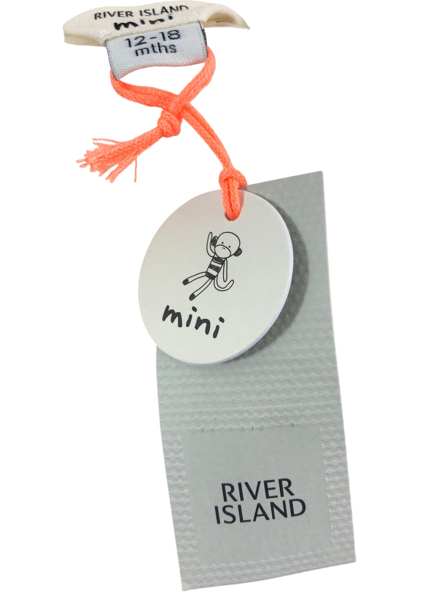 RIVER ISLAND Girls Cream Patterned Sweater Size 12-18 Months Soft Knit