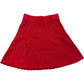 River Island Skater Skirt UK6 Women's Red Knitted Stretchy Cotton Blend