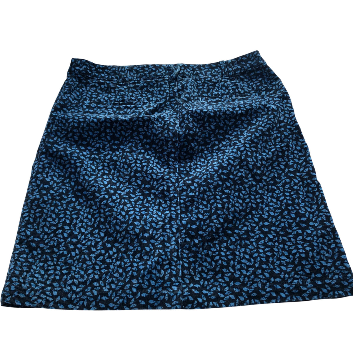 Women’s Skirt Size 14 Cotton Blend Blue Print Knee Length Casual