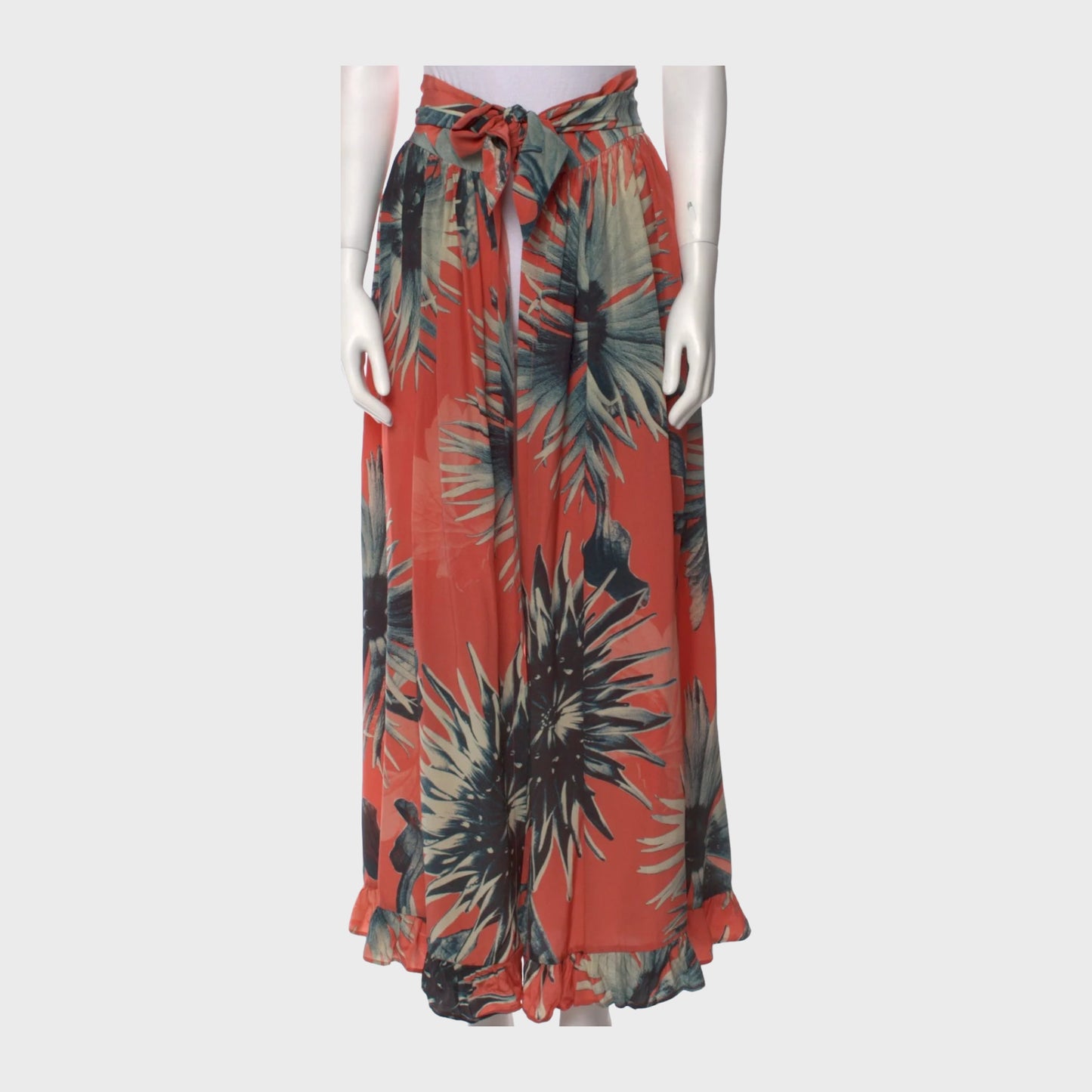 Coral Adriana Degreas Long Skirt