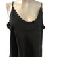 River Island Black Camisole Top UK18 Women's Scallop Hem Sleeveless Fashion