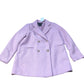 Double Breasted Blazer UK Size 12Women's Textured Peacoat Pink