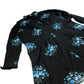 River Island Plus Floral Print Shirt Dress Women's Cotton Long Sleeve Black UK26