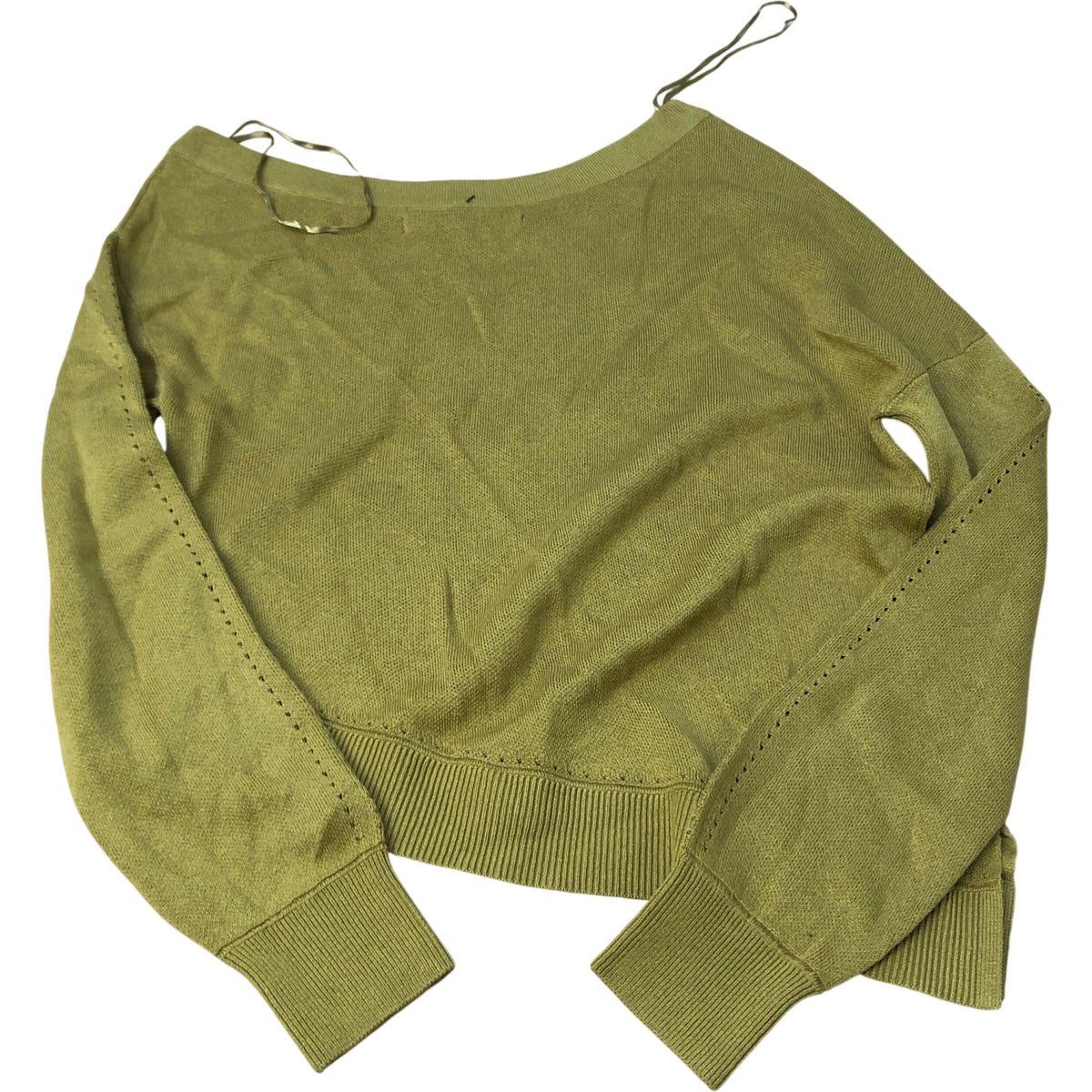 River Island Women's Knitted Sweater Size UK8 Long Sleeve Mustard Colour