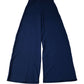 River Island Wide Leg Trousers Navy Textured Trousers Size S