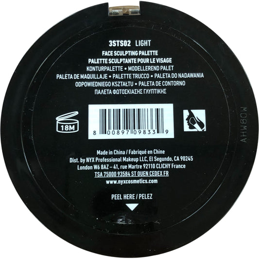 NYX 3 Steps To Sculpt Face Sculpting Palette Light Contour Highlight Makeup