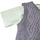 River Island UK9-10 Years Lilac Cable Knit Sleeveless Top With White T-Shirt