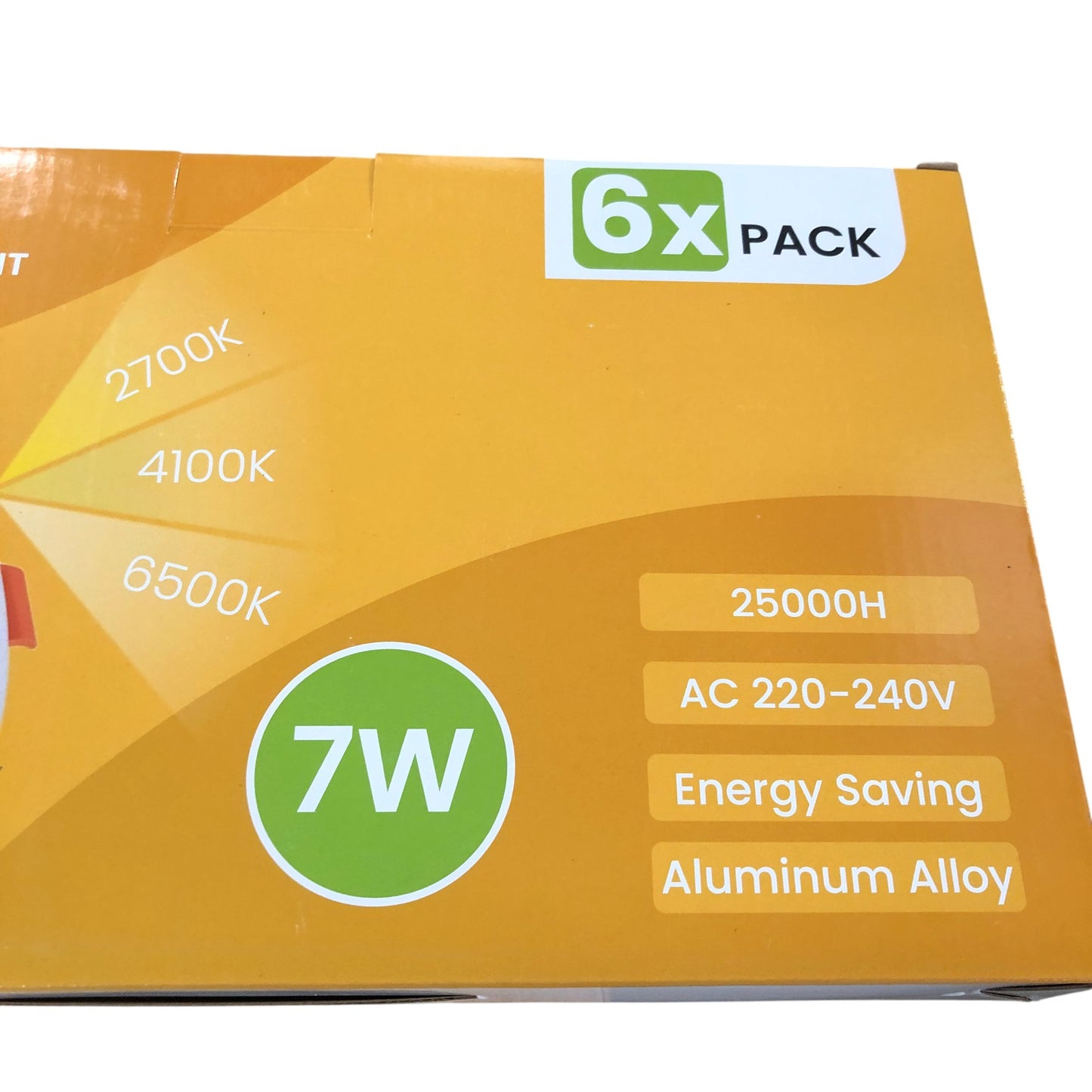 Gizmify Recessed Dimmable Ceiling Light 6 Pack 7W Energy Saving LED Adjustable