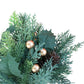 Artificial Christmas Bouquet Green Pine Sprigs Gold Berries