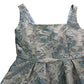 Lipsy London Embroidered Floral Midi Dress UK12 Women's Blue Silver