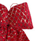 Red Sequin Door Bow Christmas Decoration 10"