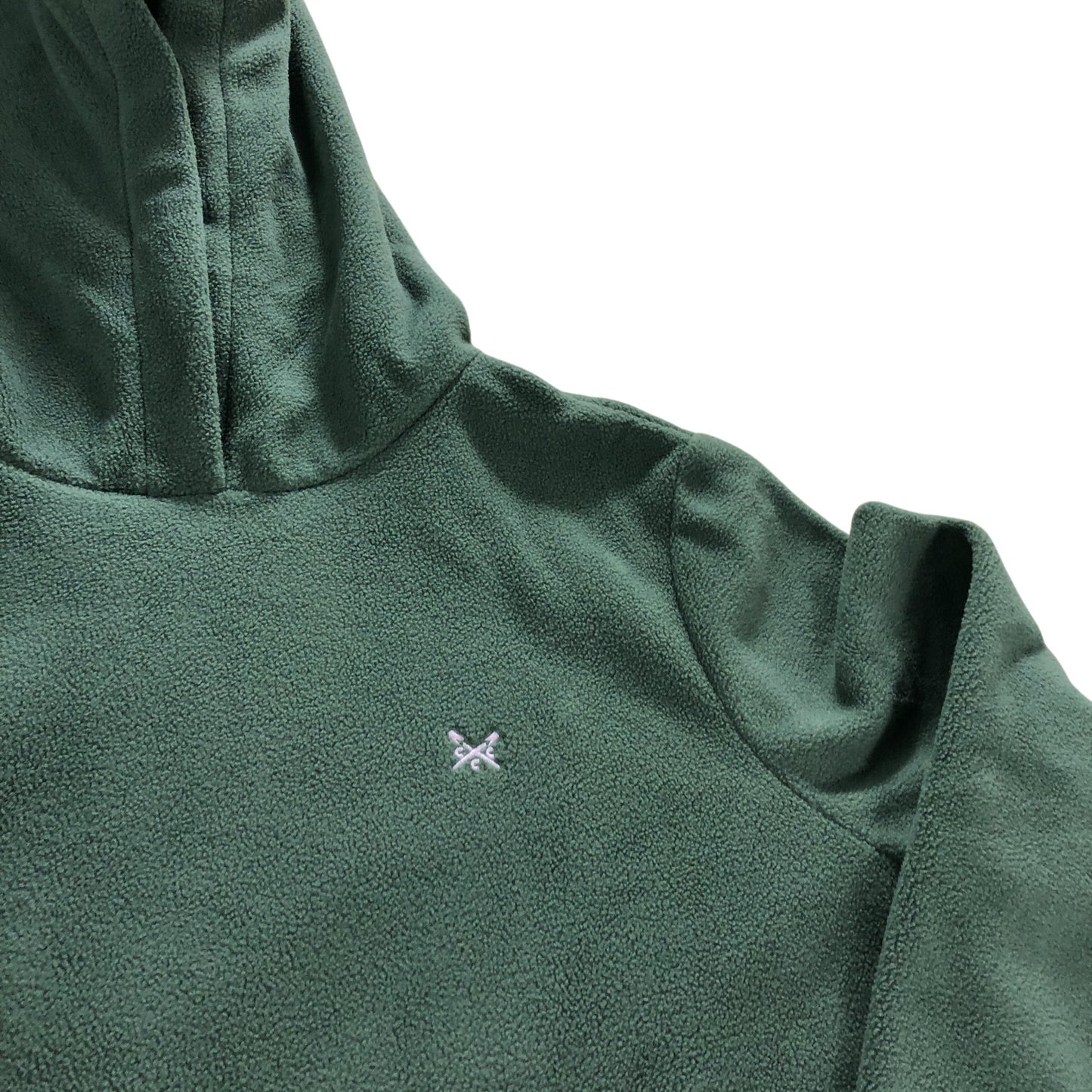 Crew Clothing Company Hoodie UK14 Women's Green Fleece Pullover Casual Wear