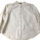 Blouse Women's White Long Sleeve Cotton Blend Button Detail Large