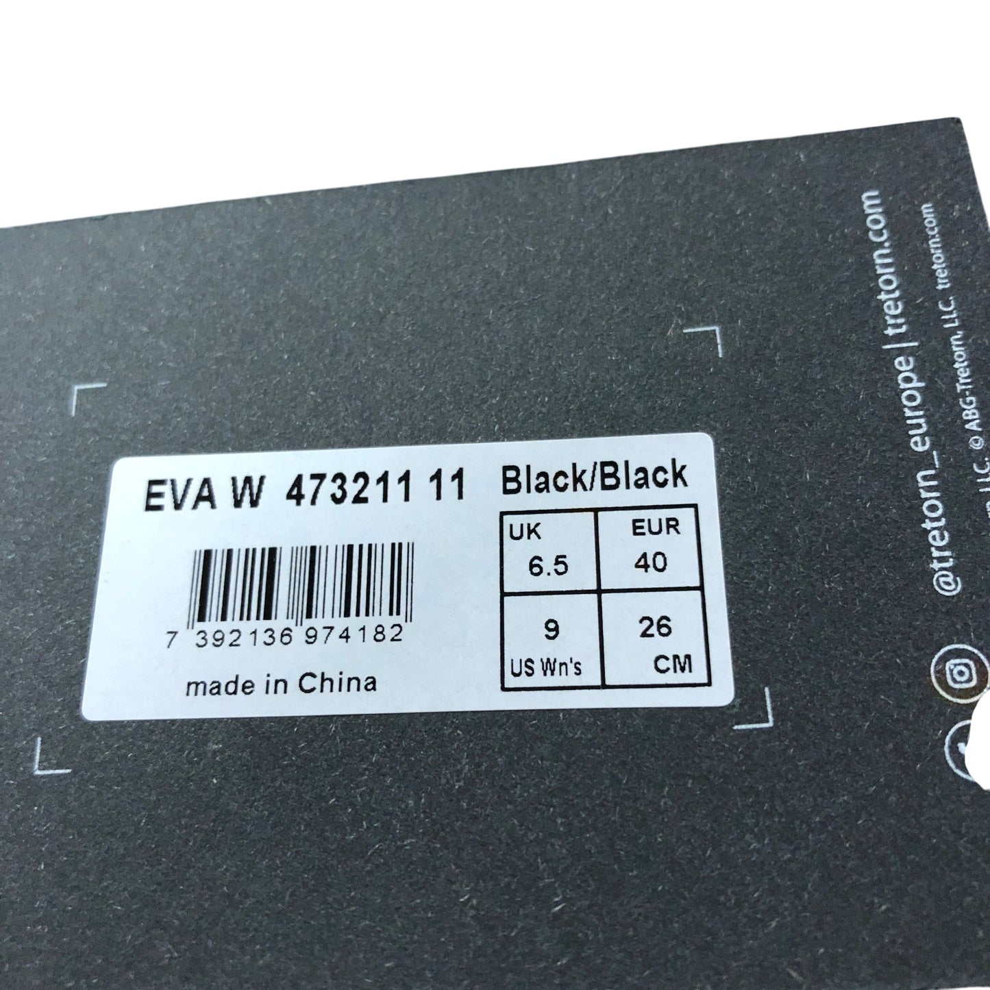 Tretorn EVA W 6.5 Women's Black Rubber Chelsea Boots Warm Lining Waterproof