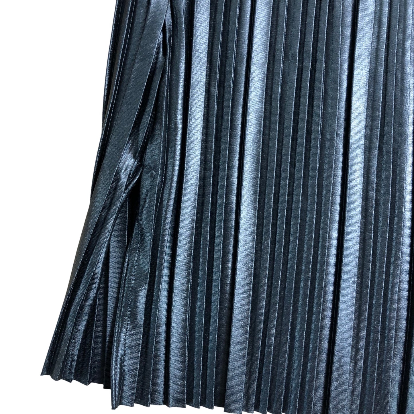 River Island Black Pleated Skirt UKXS Women's Elegant Knee Length Fashion