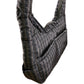 Padded Checked Shoulder Bag Grey Women's