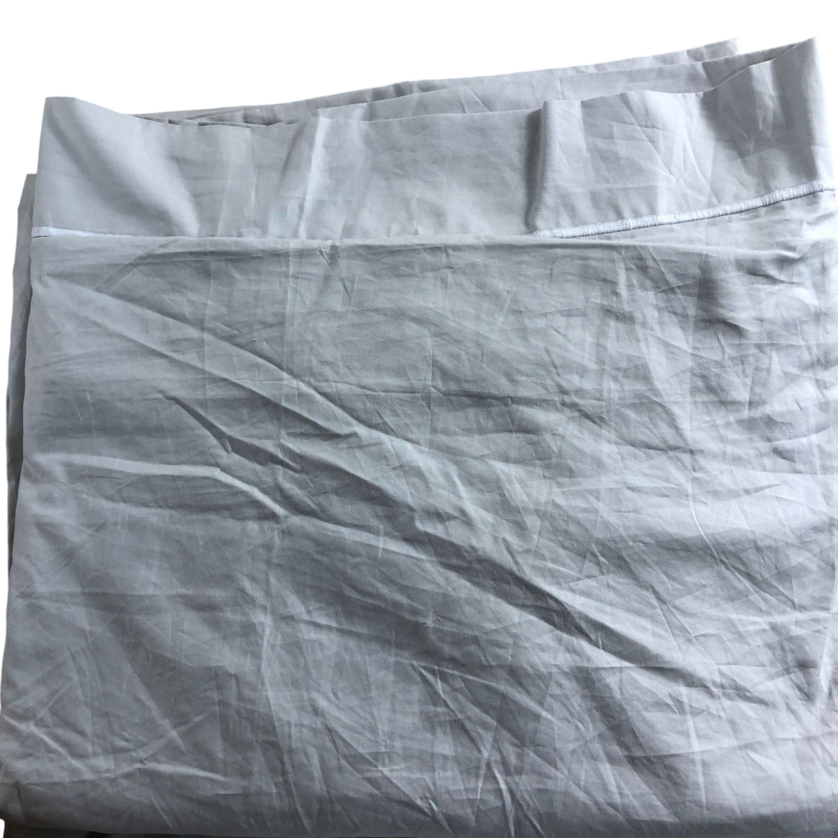 Grey Superking Duvet Cover 260x220cm 100 Egyptian Cotton White Bedding