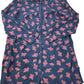 Long Sleeved Shirt UK Size 10 Women's Red Patterned Viscose Top