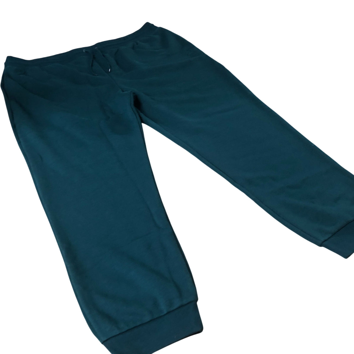 River Island Joggers Men's Casual Pants Green Cotton Blend Activewear 5XL