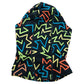 Terramar Kids Ecolator Balaclava One Size Zigzag Pattern Black Multi Color