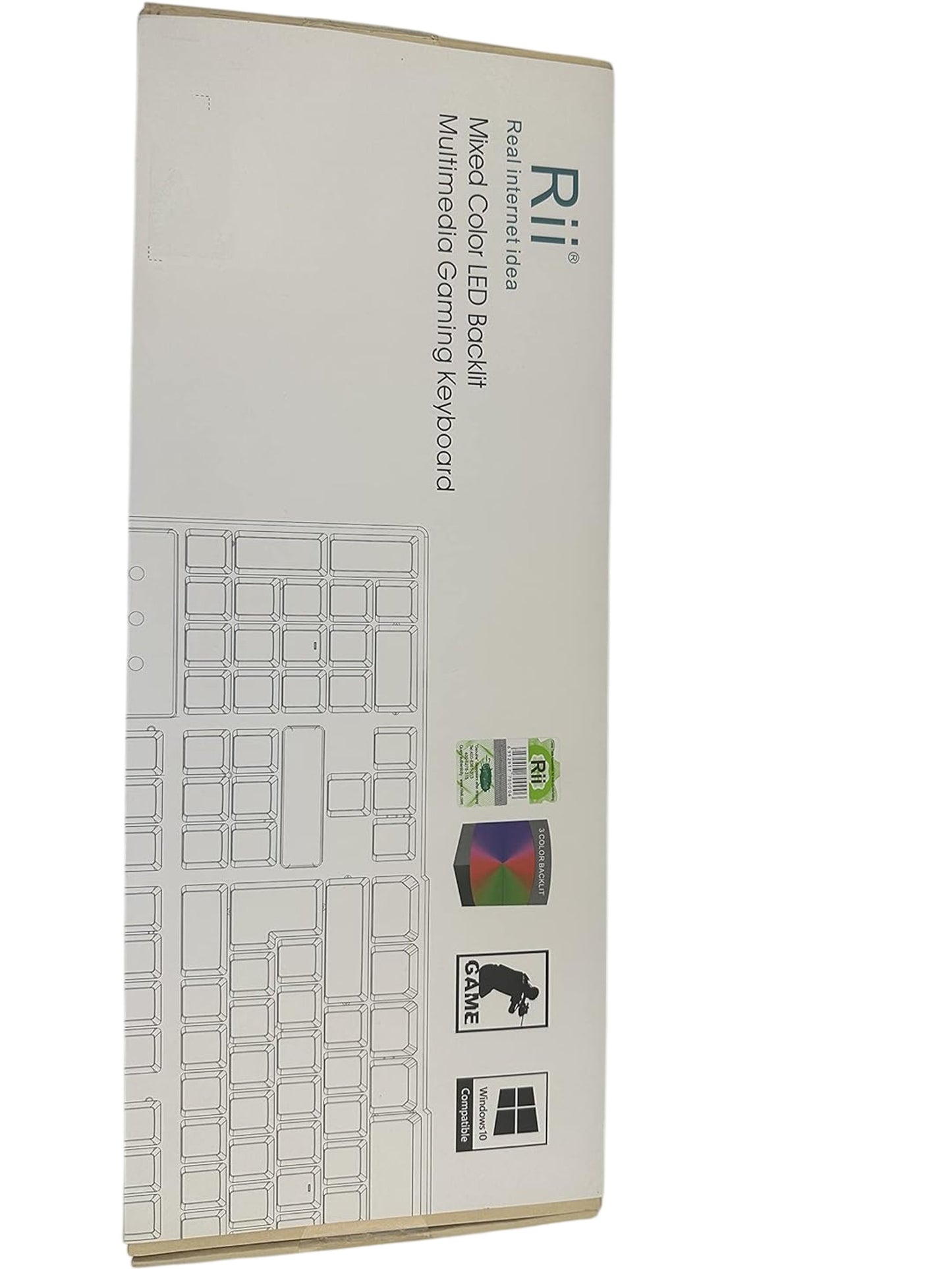 Rii Gaming Keyboard RK100 Light Up Keyboard Mechanical Keyboard Red/Purple/Blue