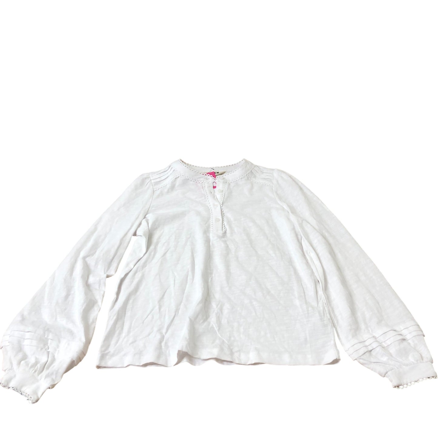 Boden Women's Long Sleeve Top White Cotton Casual Blouse UK6