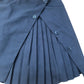 Eva Franco Pleated Mini Skirt UK Size 6 Women's Black Button Detail Chic Style