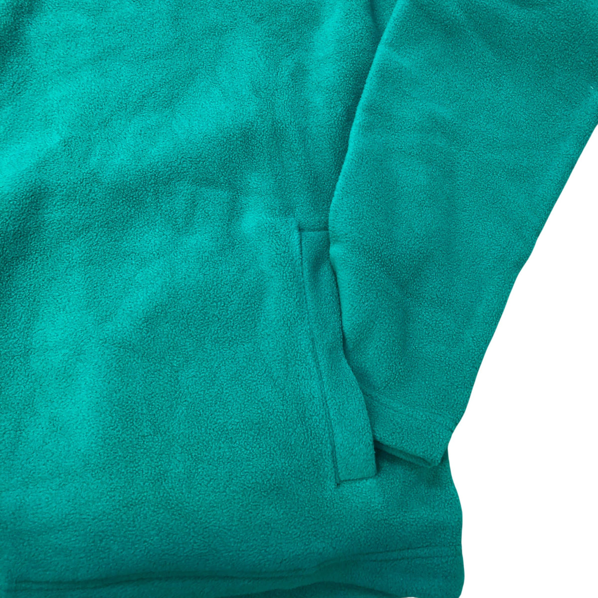 Weird Fish Green Button Up Fleece Size M