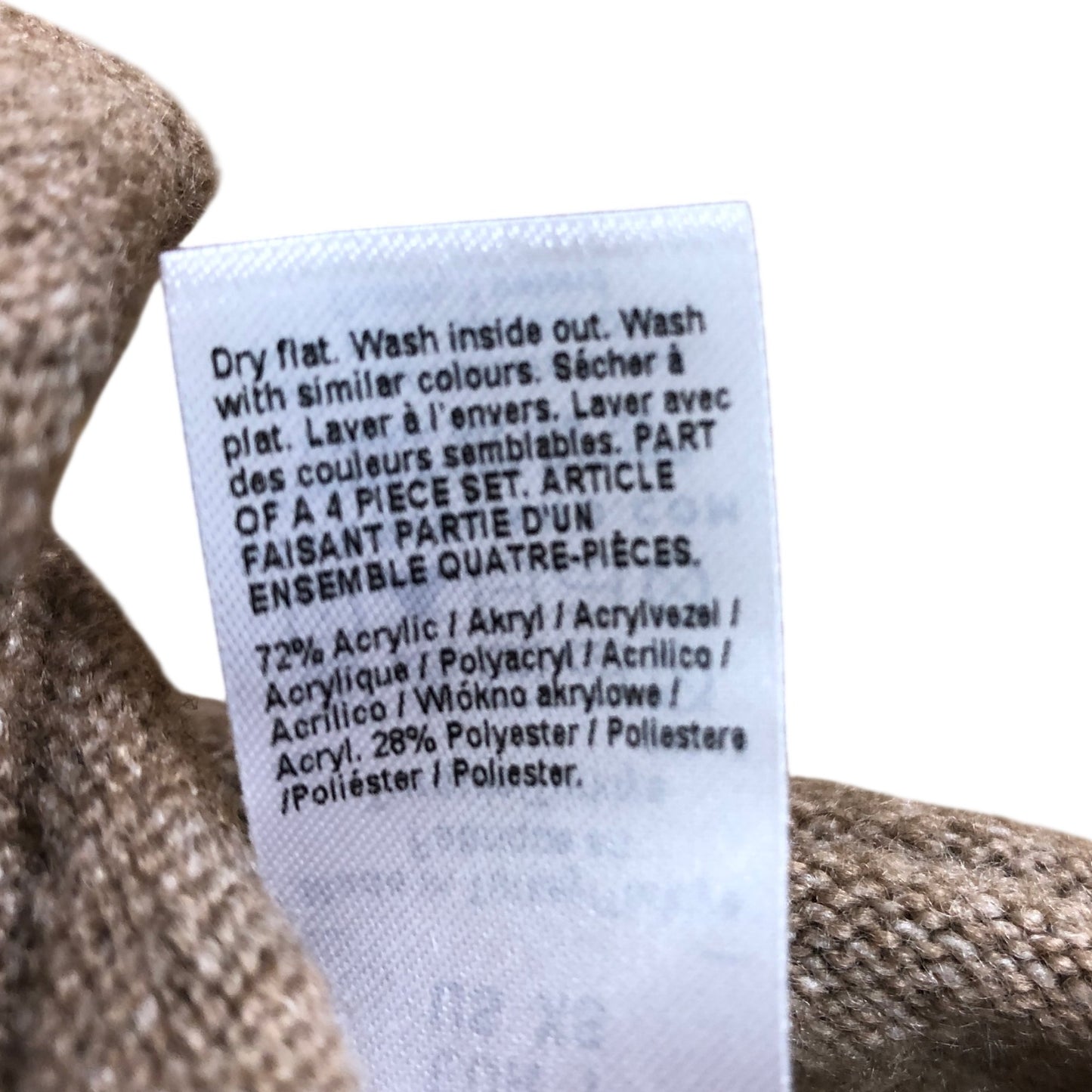 River Island Relaxed Knit Skirt XS Women's Light Brown Pleated Casual Wear