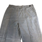 Grey Check Wide Leg Trousers Women's Smart Casual Wear Stretch Fabric UK18