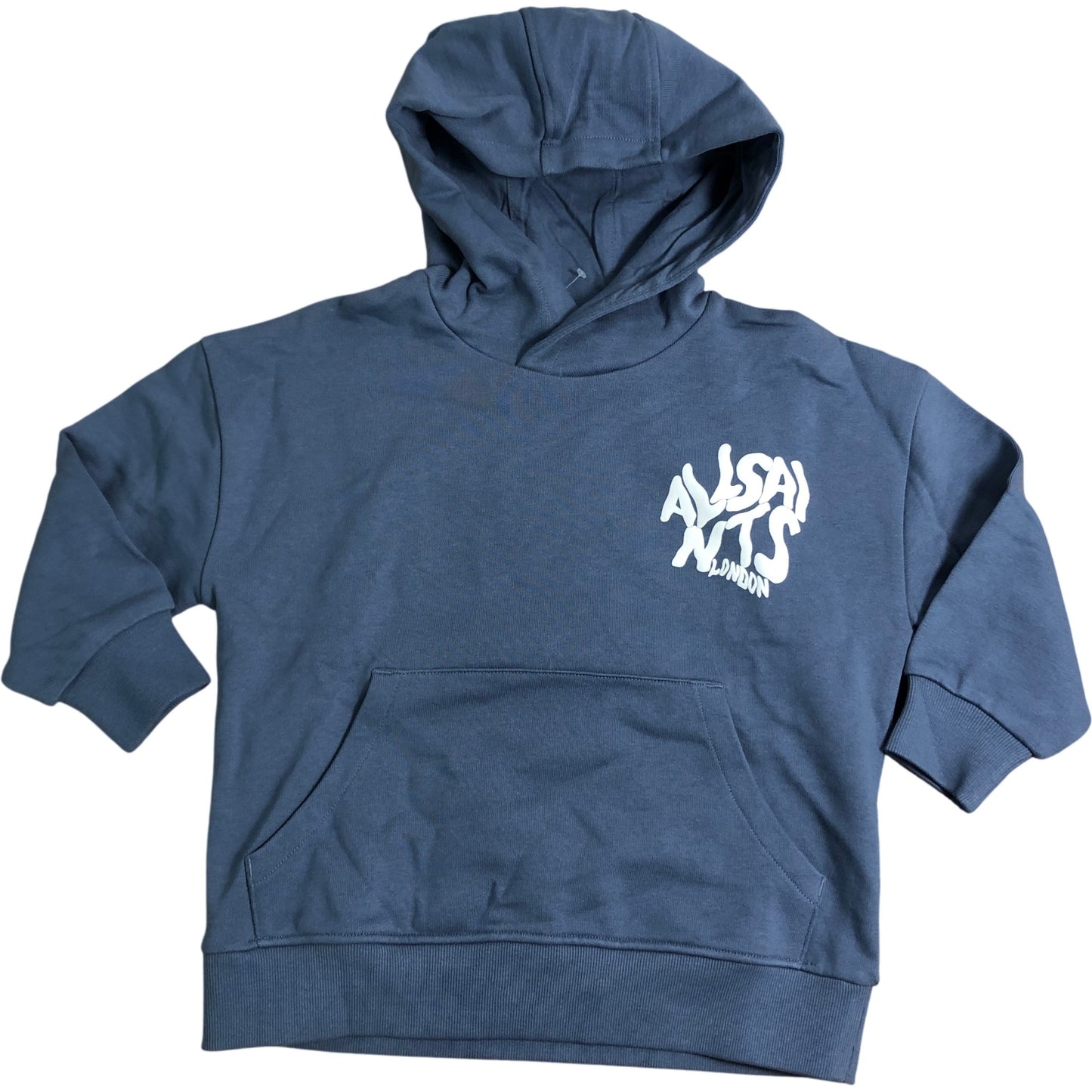 All Saints ASYBT Orlando Hoodie Size 12-18 Months Kids Blue White Print Pullover