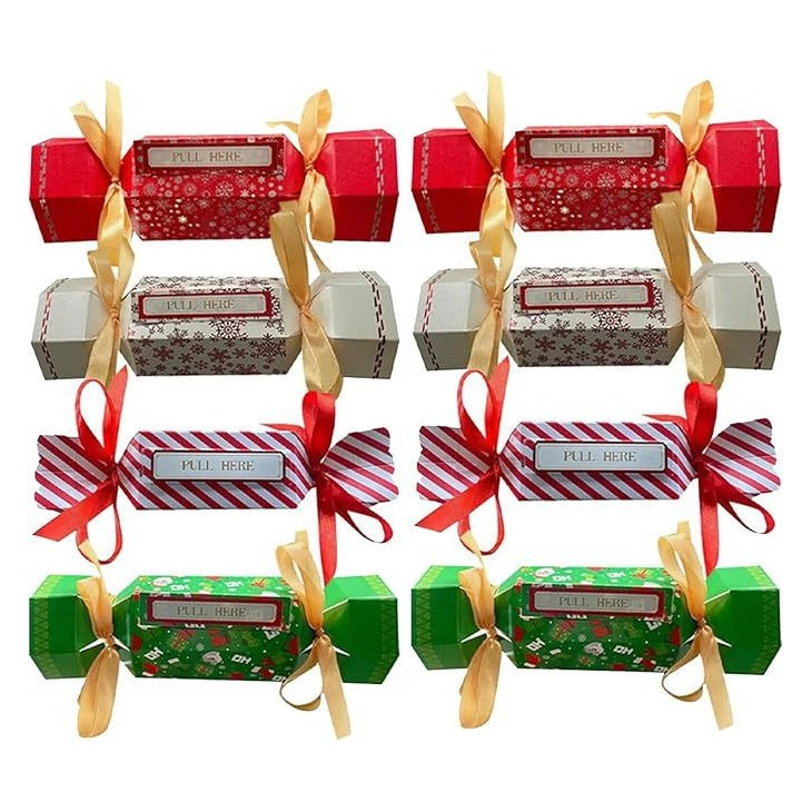 Christmas Money Box Cash Gift Cracker Pull 8 Pieces