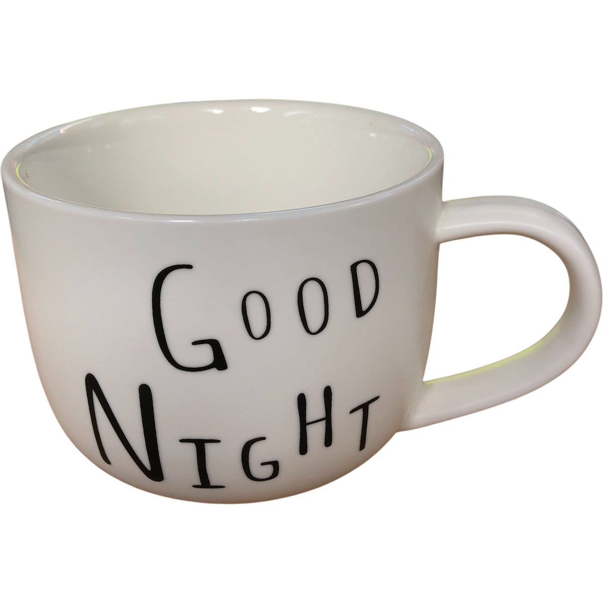 Set of Four Mugs Good Night Promise Me Pick Up A Little Sweet Ceramic Drinkware