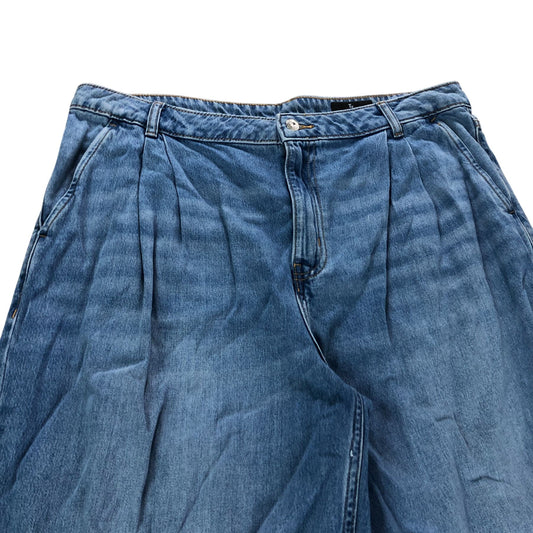 Women's Blue Jeans Size 18S Ultra Wide Leg