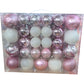 Sea Team 87 Pieces Christmas Tree Decorations Pink Assorted Ornaments Set