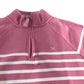 Crew Clothing Company Pink Stripe Quarter Zip Sweater Size 14