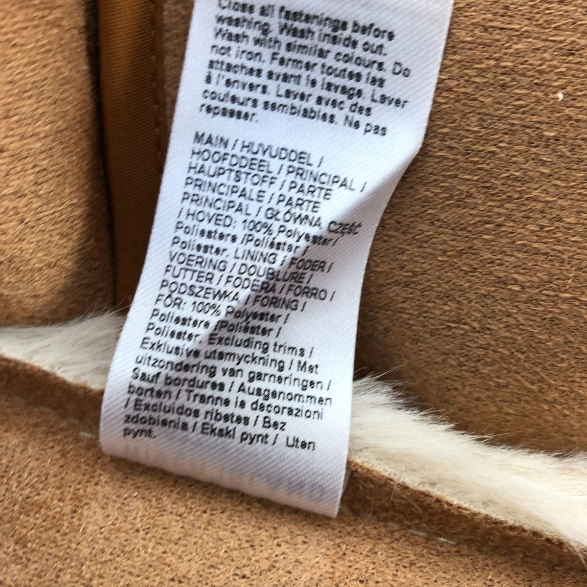 River Island Girls Cream Faux Fur Coat
