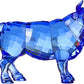 Blue Crystal Bull Figurine Stunning Decorative Collectible Home Decor Item