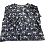 Long Sleeve T-Shirt UK Size XL Women's Animal Print Casual Top