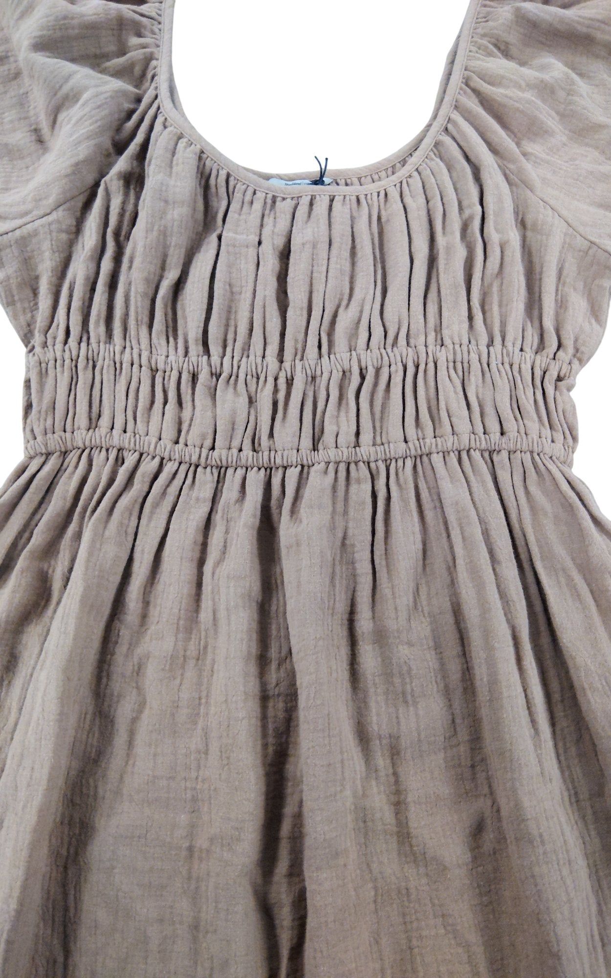 River Island Women’s Brown Puff Sleeve Midi Dress UK8 Comfortable Casual Style