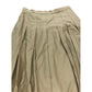 River Island Midi Skirt Women's Khaki Pleated Cotton Blend Classic Style Size 14