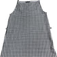 River Island Gingham Print Sleeveless Top UK S Women's Casual Style Black White