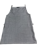 River Island Gingham Print Sleeveless Top UK S Women's Casual Style Black White