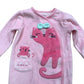 Pink Cat Baby Romper Reindeer Top & Pants Set 0 Months Newborn