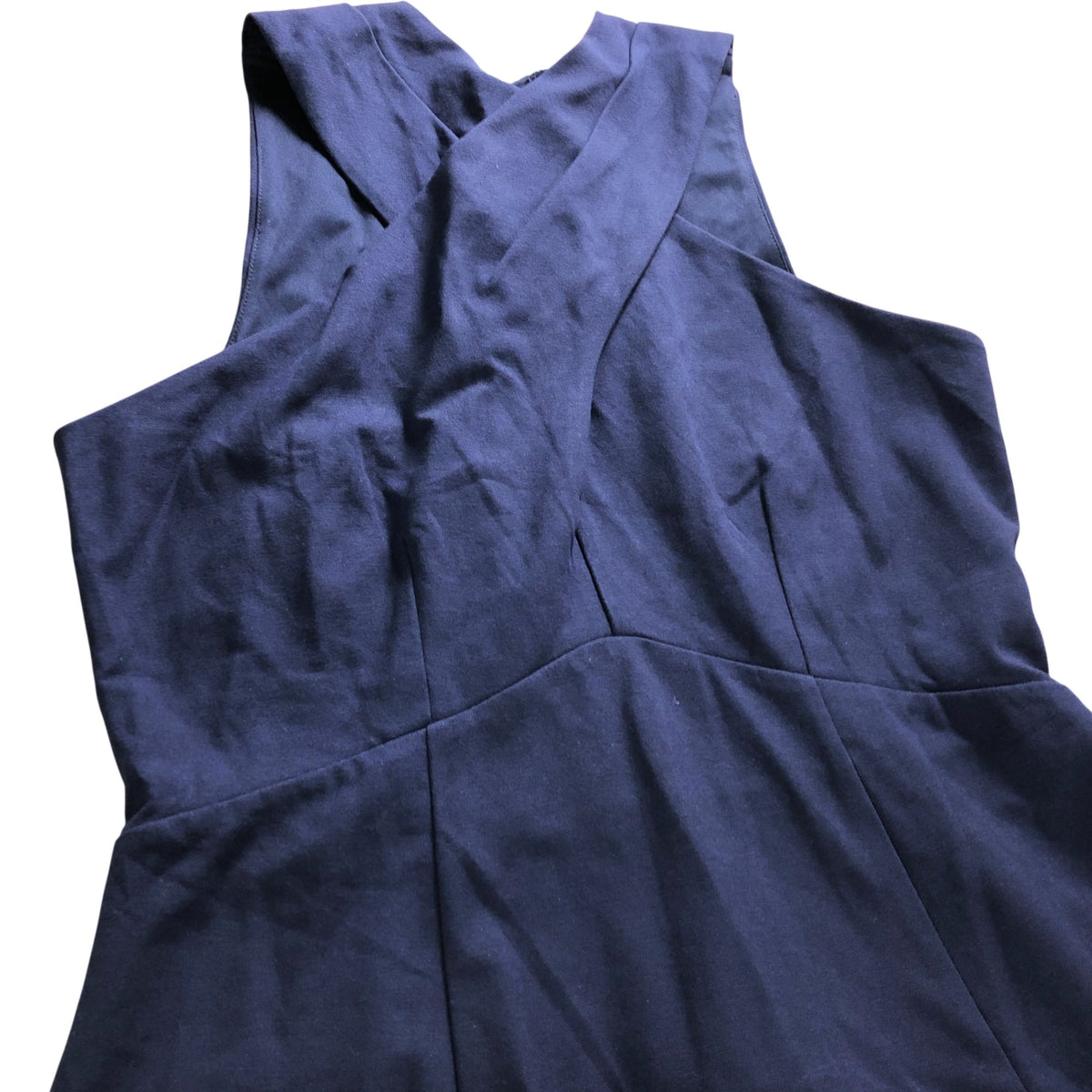 Maxi Dress UK Size 12 Women's Sleeveless Cross Front Ponte
